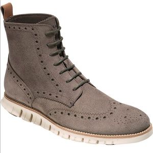 Cole Haan Zerogrand Wingtip Boots, size 9.5